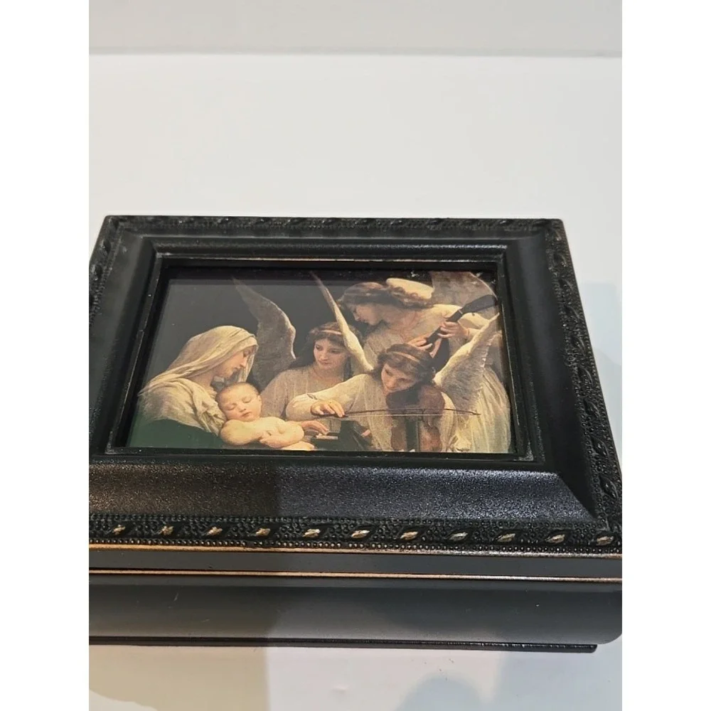 Vintage Guardian Angel Trinket Keepsake Collectibles Box